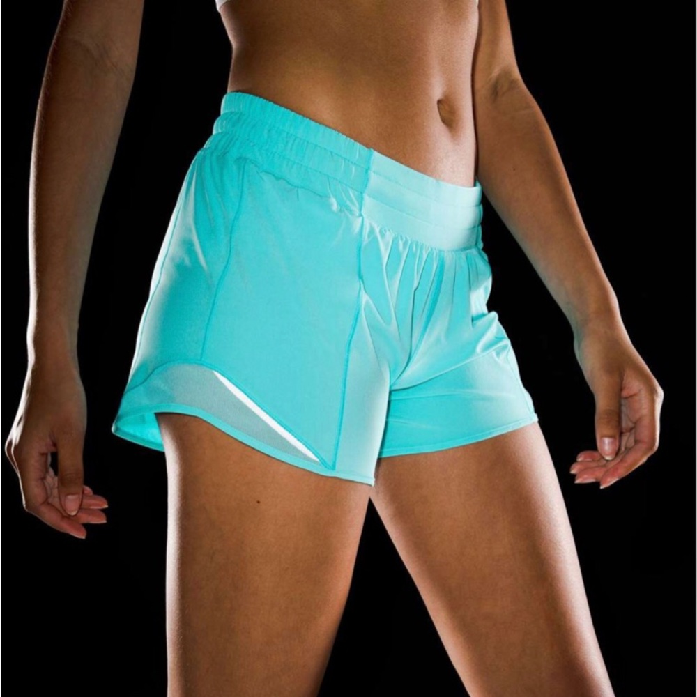 Lululemon Hotty Hot Shorts Electric Turquoise Long 6